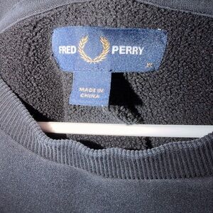 Fred Perry Men's Crewneck Sweater in Charcoal